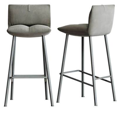 现代布艺吧椅-D1